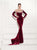 Tarik Ediz - Bejeweled Asymmetrical Gown 92419 in Red