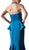Cinderella Divine - A9003 Strapless Peplum Ornate Mermaid Evening Gown
