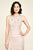 Tadashi Shoji - Sequined and Scallop Detailed Sheath Dress In Pink and White