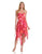 Hailey - 231M42270 Ruched Strapless Ruffled High Low Dress in Pink