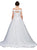 Dancing Queen Bridal - 57 Lace Applique Off-Shoulder Ballgown In White