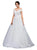 Dancing Queen Bridal - 57 Lace Applique Off-Shoulder Ballgown In White
