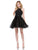 Dancing Queen - 3004 Illusion Halter Jeweled Homecoming Dress in Black