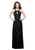 Primavera - 3005 Bedazzled Halter Sheath Dress in Black
