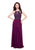 Primavera - 3005 Bedazzled Halter Sheath Dress in Purple