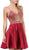 Dancing Queen - 3009 Beaded V-neck A-line Homecoming Dress