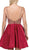 Dancing Queen - Vertical Beaded A-line Homecoming Dress 3009 In Red