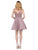 Dancing Queen - 3011 Plunging V-Neck Lace Bodice Homecoming Dress