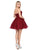 Dancing Queen - 3014 Strapless Embellished Sweetheart Homecoming Dress In Red