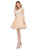 Dancing Queen - 3014 Strapless Embellished Sweetheart Homecoming Dress In Nude