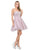 Dancing Queen - 3014 Strapless Embellished Sweetheart Homecoming Dress In Pink