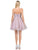 Dancing Queen - 3014 Strapless Embellished Sweetheart Homecoming Dress In Pink