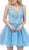 Dancing Queen - 3022 Embroidered V Neck Homecoming Dress