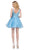 Dancing Queen - 3022 Embroidered V Neck Homecoming Dress