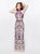 Primavera - 3023 Two-Piece Halter Evening Gown in Neutral
