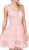 Dancing Queen - 3026 Plunging V Neck Homecoming Cocktail Dress