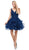 Dancing Queen - 3026 Plunging V Neck Homecoming Cocktail Dress