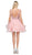 Dancing Queen - 3026 Plunging V Neck Homecoming Cocktail Dress