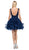 Dancing Queen - 3026 Plunging V Neck Homecoming Cocktail Dress