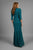 Daymor Couture - V-neck Sheath Dress with Jacket 302 in Green