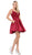 Dancing Queen Jeweled Lace Bodice Homecoming Dress 3037 In Red