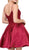 Dancing Queen Jeweled Lace Bodice Homecoming Dress 3037 In Red
