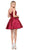 Dancing Queen Jeweled Lace Bodice Homecoming Dress 3037 In Red