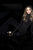 Jovani - 3048 Beaded High Neck Long Sleeve Jumpsuit In Black