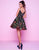 Mac Duggal Colorful Floral Short Dress 30495N In Black and Multi-Color