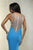 Xcite Prom - Plunging Sequined Long Dress 30502 in Blue