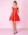 Mac Duggal - 30511C Off Shoulder Fitted Cocktail Dress In Red