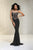 Xcite Prom - Beaded Sleeveless Bateau Neckline Gown 30519 in Black
