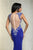 Embellished V-neckline with Illusion Back Gown 30520