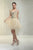 Xcite Prom - Ruched Sweetheart Fit and Flare Cocktail Dress 30542L in Gold and Neutral