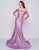 Cassandra Stone - 30577A Embellished Off Shoulder Taffeta Mermaid Gown in Purple