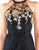 Mac Duggal Prom - 30578M Beaded Halter Strappy Back Embellished Gown in Black and Gold