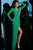 Jovani - 3058 Crystal Studded Plunging Neckline Jersey Prom Dress In Green