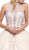 Eureka Fashion - Bejeweled Lace Illusion Halter Evening Gown