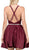 Dancing Queen - 3062 Satin A-Line Homecoming Cocktail Dress in Red
