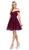 Dancing Queen - 3070 Beaded Lace Fit And Flare Cocktail Dress In Red