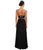 7366 Crystal-Crusted Keyhole Chiffon Gown