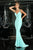 Xcite Prom - Bead Embellished Halter Strap Neck Dress 30701 in Green
