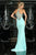 Xcite Prom - Bead Embellished Halter Strap Neck Dress 30701 in Green