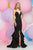 Zoey Grey - Plunge Sweetheart Ponte Mermaid Gown  30817 in Black