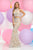Zoey Grey 30853 Two Piece Halter Lace Long Gown in Ivory/Nude