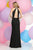 Zoey Grey - High Halter Draped Sheath Gown  30854 in Black
