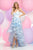 Zoey Grey - Strapless Sweetheart Tulle High-Low Gown 30856 in Blue and White
