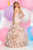 Zoey Grey - Strapless Sweetheart Ruffled Gown 30871 in Neutral