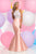 Zoey Grey - Adorned Jewel Mikado Mermaid Gown 30875 in Pink and Purple
