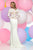 Zoey Grey - Plunging Long Sleeves Long Dress 30889 in White